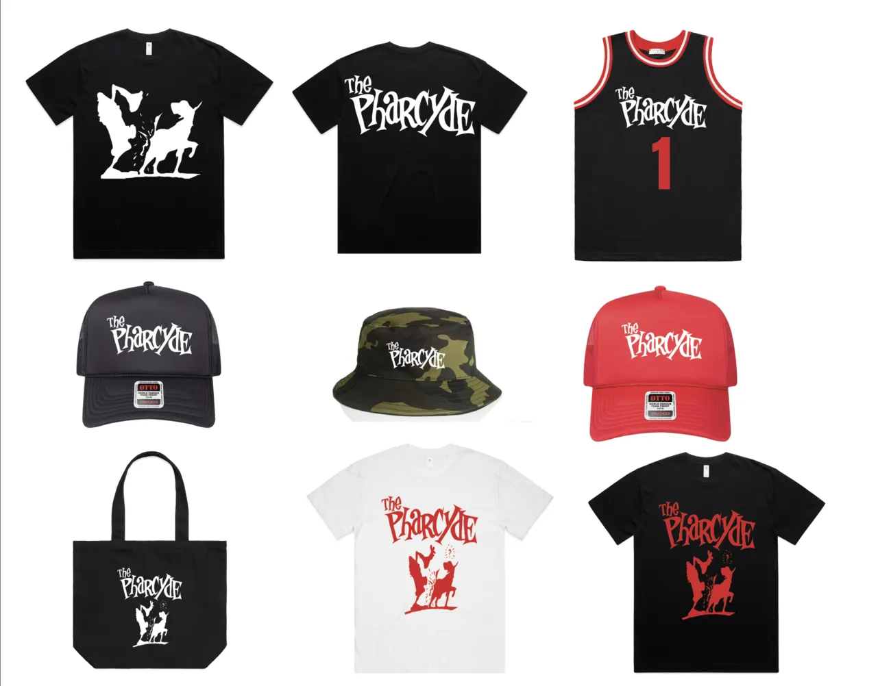 The Pharcyde merchandise line — designed by Fresh Sam